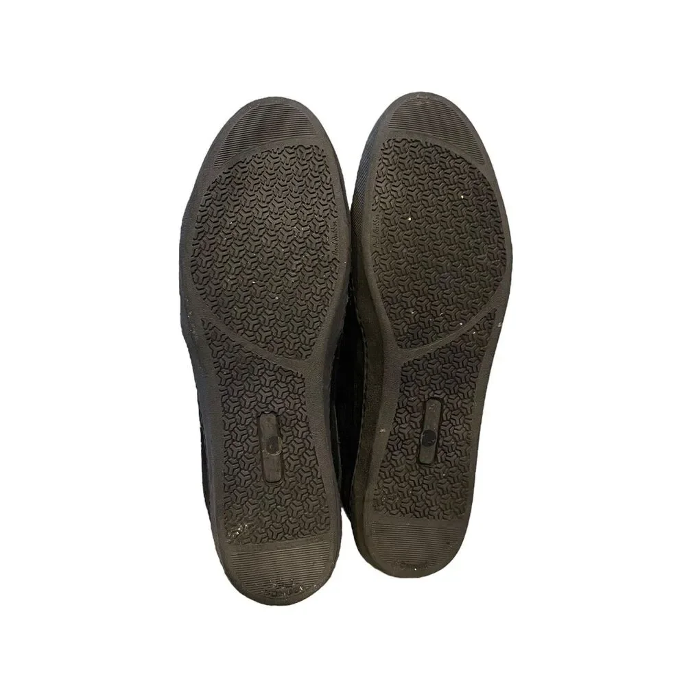 Sesto‎ Meucci Fiorin Black And Silver Slip On Sneaker Size 9 Retail $210